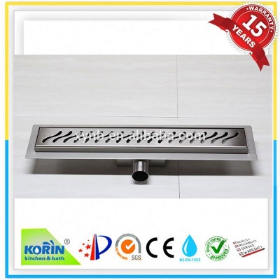 Trustworthy china supplier 304 stainless steel linear floor drain