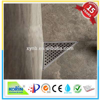 Duschrinne SS304 triangular drain, corner shower drain, triangular floor drain